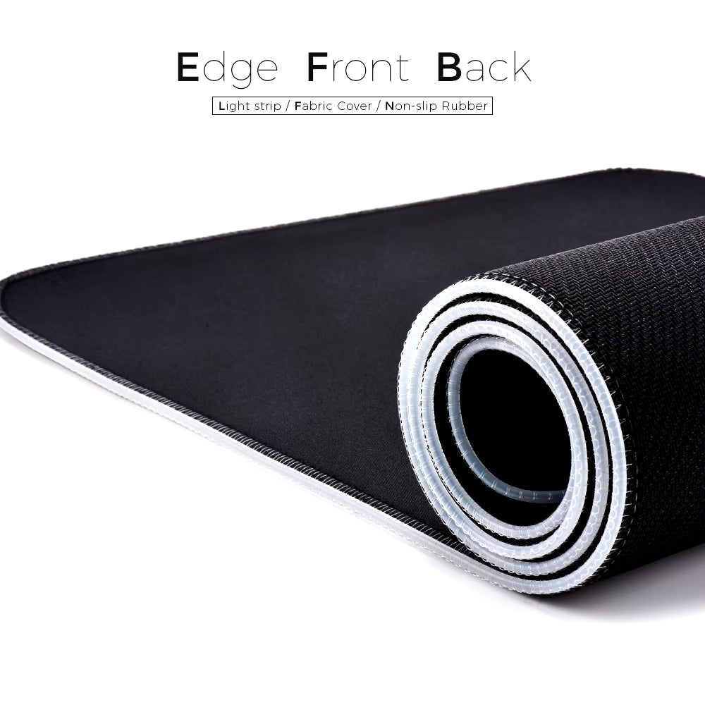 LED Light Mousepad RGB Keyboard Cover Desk-Mat Colorful Surface Mouse Pad Waterproof Multi-Size World Computer Gamer CS Dota