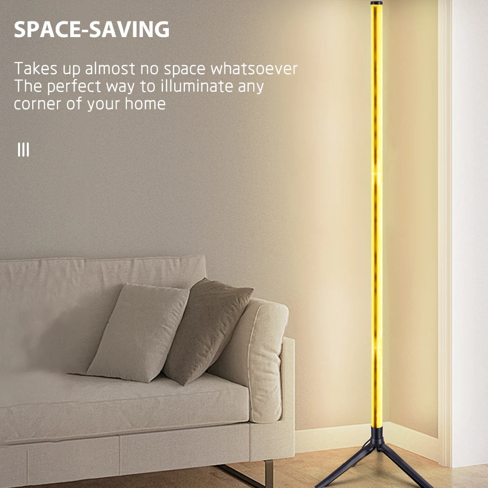 Transform Your Space with the Color-Changing RGB Floor Lamp - Modern Scandinavian Design for Ambient Lighting