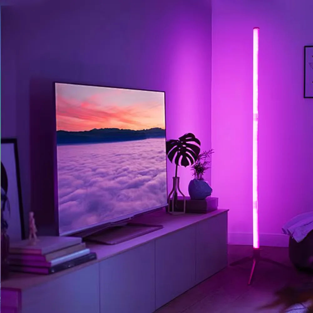 Transform Your Space with the Color-Changing RGB Floor Lamp - Modern Scandinavian Design for Ambient Lighting